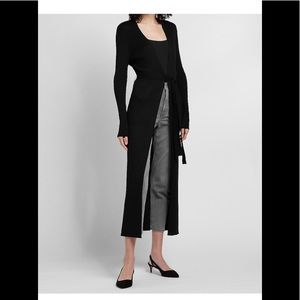 Express Ribbed Belted Duster Cardigan